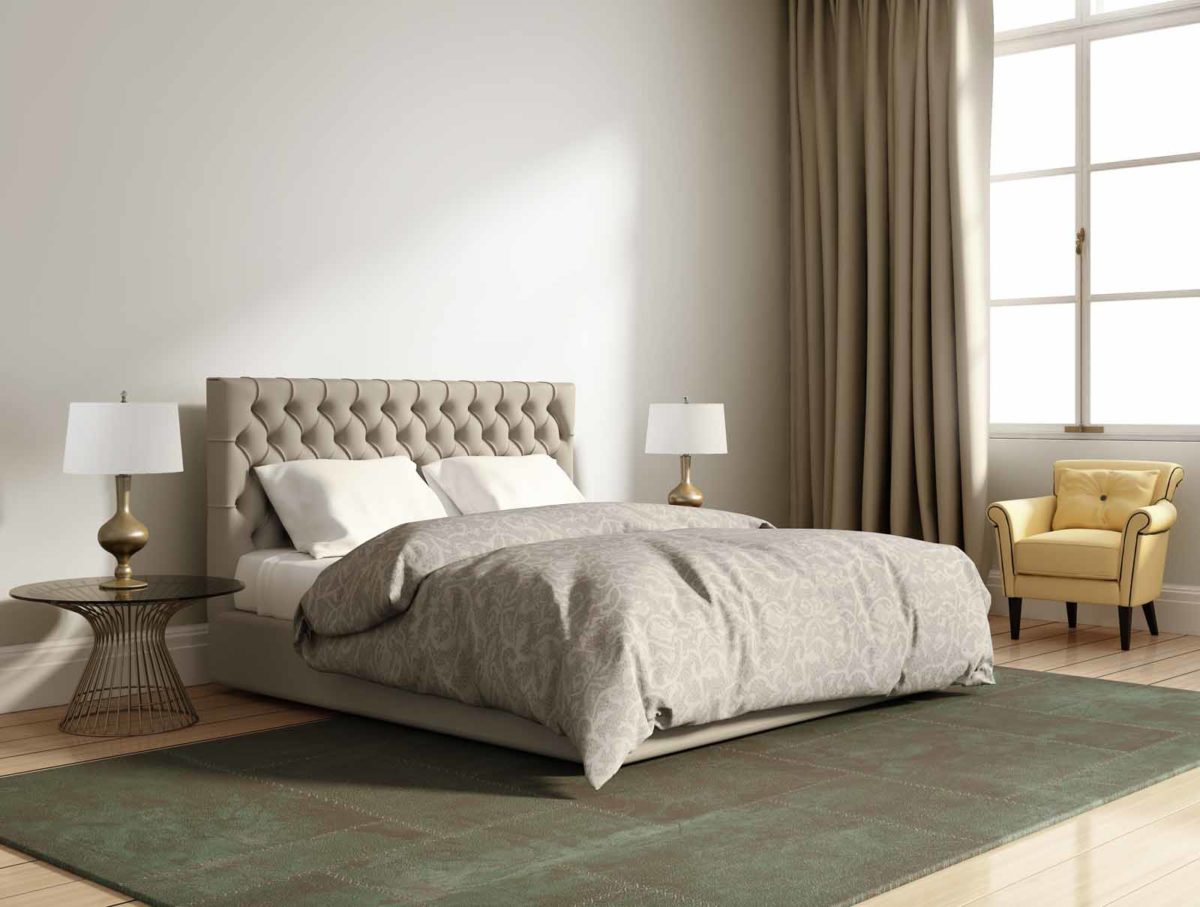 contemporary elegant luxury grey bedroom
